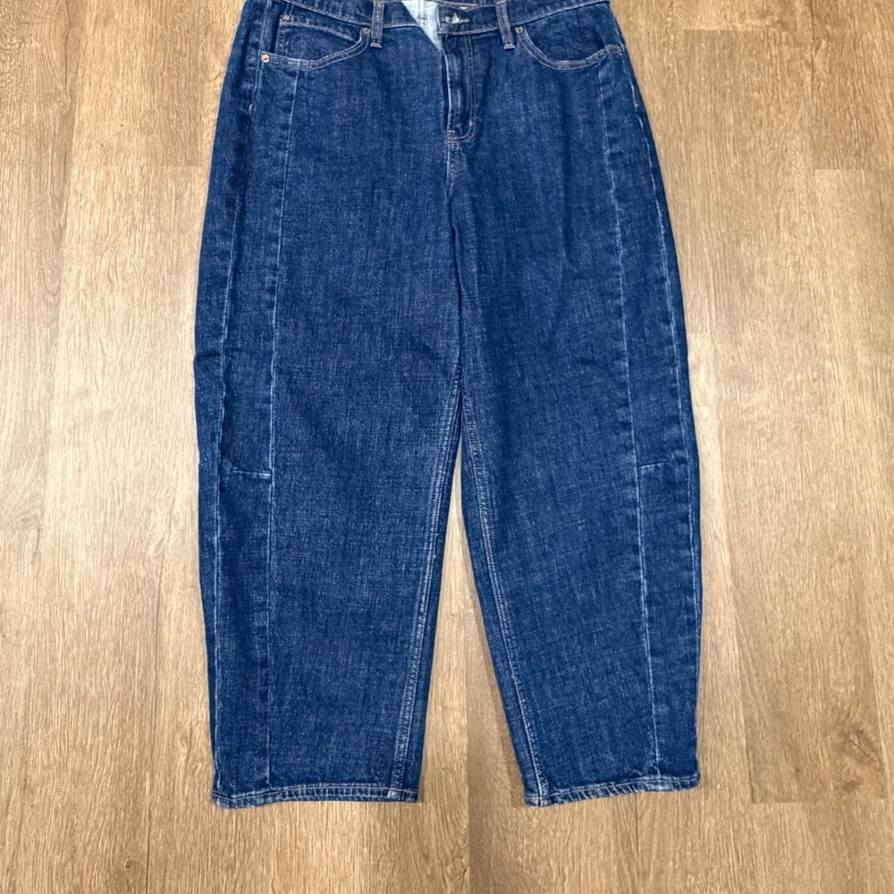 Old Navy Dark Blue Barrel Leg Jeans